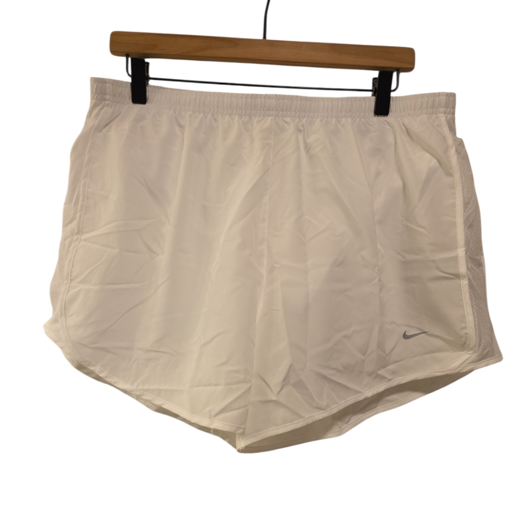 Nike, NWT, White Athletic Shorts, Dri-Fit, Running, Standard Fit, Kids Sz XL, L-